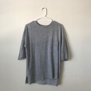 Zara gray marbled top